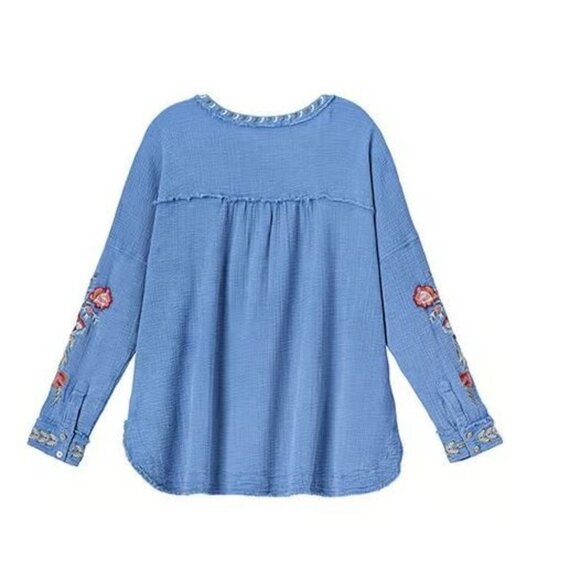 Kyla Seo Boho embroidered guazy tunic - Picture 2 of 2